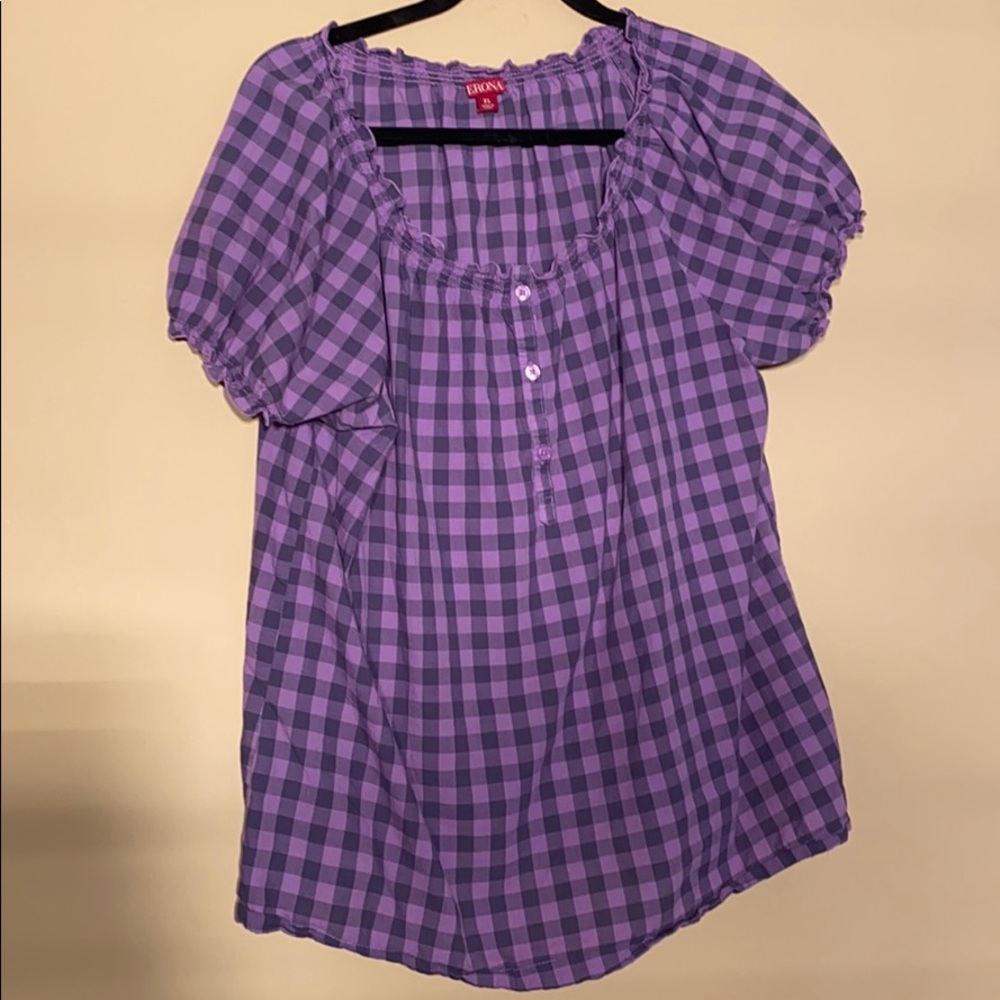 Bundle of purple and white blouses